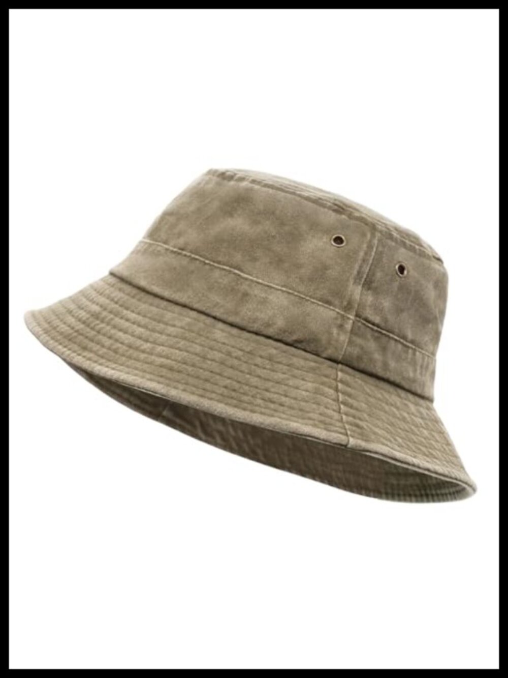 Retro Cotton Bucket Hat for Women Men Sun Protection Foldable Beach Summer